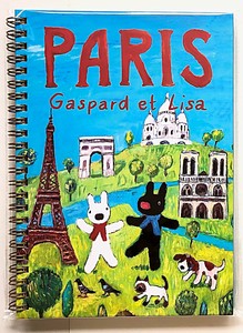 リサとガスパール　A5サイズ　リングノート　PARIS