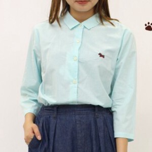 日本製　テリアのギンガムチェックシャツ　136104