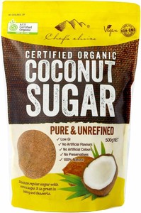 シェフズチョイス オーガニック ココナッツシュガー 500g 有機JAS BRC Kosher Organic Coconut Sugar