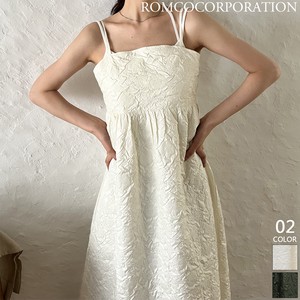 Casual Dress Puffy Jacquard Camisole Dress 【2023NEWPRODUCT♪】