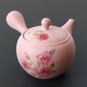 常滑烧 日式茶壶 粉色
