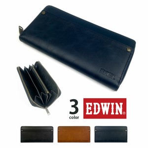 【全3色】 EDWIN エドウイン リベットデザイン ラウンドファスナー ロングウォレット 長財布(0510631)