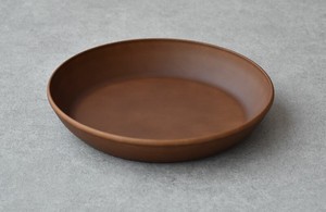 Main Plate Brown 23cm Made in Japan