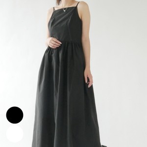 Casual Dress White Volume Camisole Spring/Summer black Long One-piece Dress