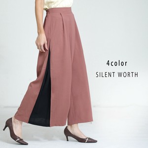 【40%OFF】【2023新作】サイド配色ラップワイドパンツ♪(s)
