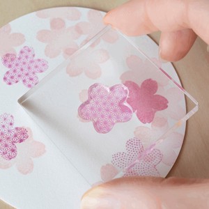Stamp Clear Stamp Ka-Sa-Ne Stamp Cherry Blossoms Japanese Pattern Made in Japan