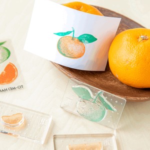 TO-MEI HAN Stamp Clear Stamp Mandarin Orange Made in Japan