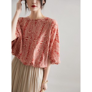 Button Shirt/Blouse Floral Pattern Ladies'