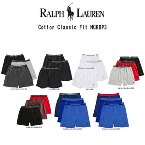 POLO RALPH LAUREN(ポロ ラルフローレン)ニットボクサー トランクス 3枚セット Cotton Classic Fit NCKBP3