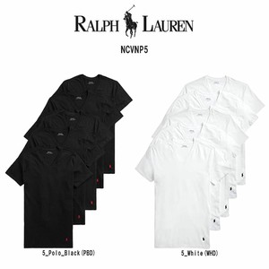 POLO RALPH LAUREN(ポロ ラルフローレン)Vネック Tシャツ 5枚セット Cotton Classic Fit NCVNP5