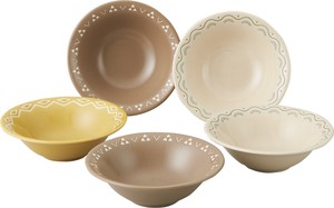 Mino ware Main Dish Bowl Set of 5 16cm