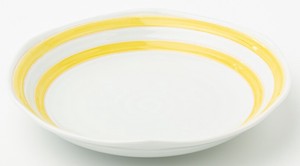 コローレ　皿大　黄
