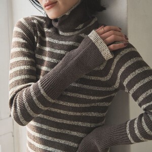 Sweater/Knitwear Knitted Turtle Neck Border