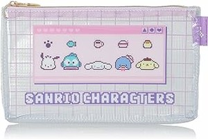 Pouch Design Sanrio Characters Flat Pouch Clear