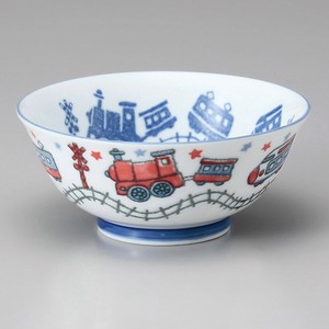 電車子供ラーメン　　【日本製　磁器】