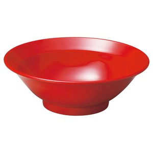［M］8寸麺丼 赤（W−179R）［洗］　　【日本製　木製】