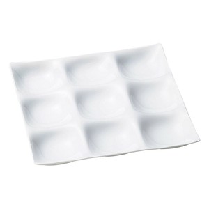 ［A］ナインホールプレート 陶磁器調白［S・H塗］　　【日本製　ABS樹脂】