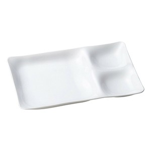［A］ツーコンビプレート 陶磁器調白［S・H塗］　　【日本製　ABS樹脂】