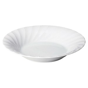 シェルホワイト9吋スープ　　【日本製　磁器】