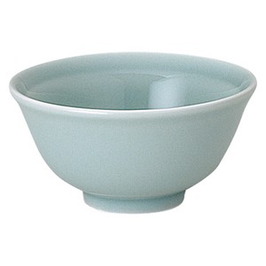 青磁3.5リムスープ碗　　【日本製　磁器】
