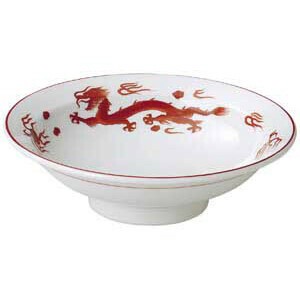 朱天竜7.0丸高台皿　　【日本製　磁器】