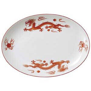 朱天竜10吋メタプラター　　【日本製　磁器】