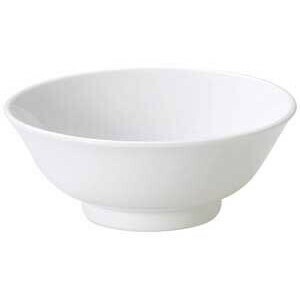 アジアン白22cm反高台7.0丼　　【日本製　磁器】