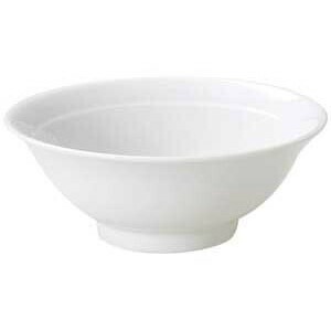 アジアン白21cmリム高台7.0丼　　【日本製　磁器】