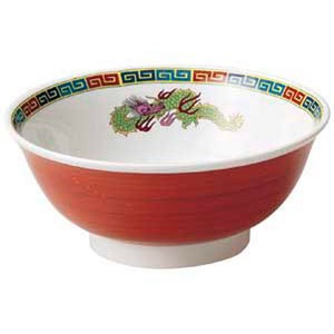 渕雷門三竜反高台6.5丼　　【日本製　磁器】