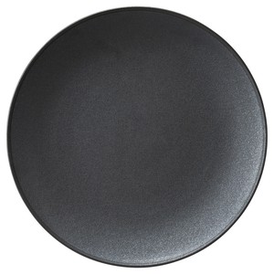 Main Plate Porcelain black 28cm Made in Japan