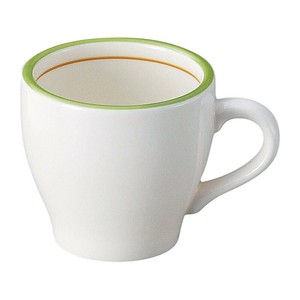 グランデ・ラインコーヒー碗・受皿　　【日本製　磁器】