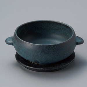 CORONオーブンボウル ネイビー・リム皿　　【日本製　陶器】