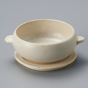Soup Bowl White Pottery Made in Japan