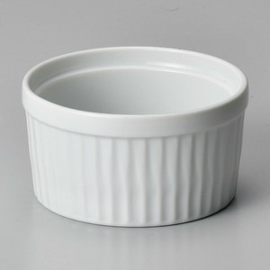 白10cmスフレ　　【日本製　磁器】