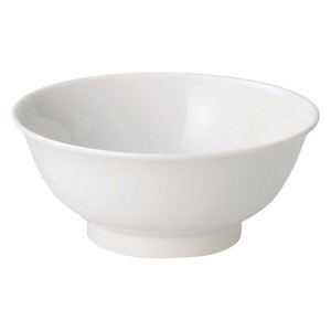 白中華6.5反高台丼　　【日本製　磁器】