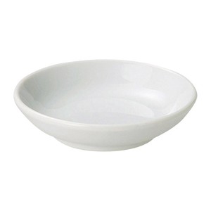 白中華玉33タレ皿　　【日本製　磁器】