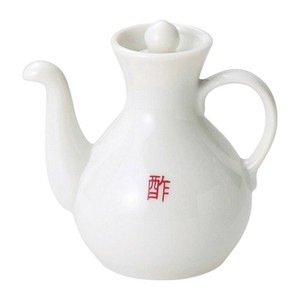 白中華カスター酢　　【日本製　磁器】