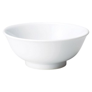 ニューチャイナ（白）白反高台6.8丼　　【日本製　磁器】
