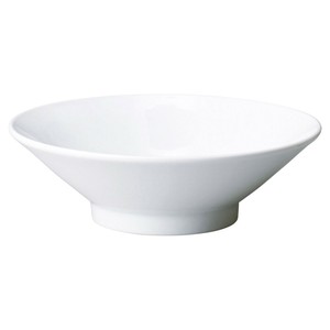 ニューチャイナ（白）白切立高台24cm浅丼　　【日本製　磁器】