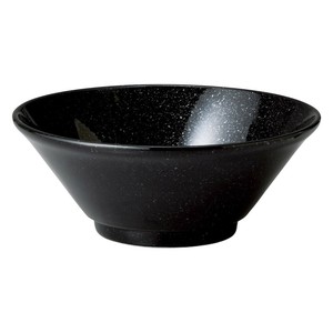 ニューチャイナ（黒・赤）黒新切立21cm丼　　【日本製　磁器】