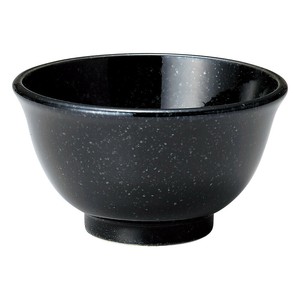 ニューチャイナ（黒・赤）黒反深口5.0丼　　【日本製　磁器】