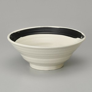 極刷毛白六兵衛8.0丼　　【日本製　磁器】