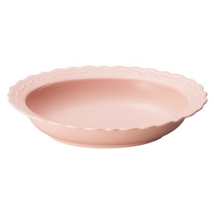 Donburi Bowl Porcelain Pink 24cm NEW Made in Japan