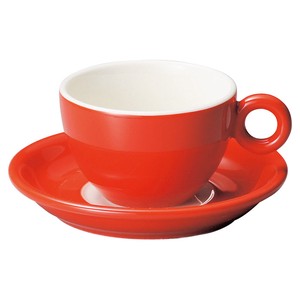 Cup & Saucer Set Red Porcelain NEW Made in Japan
