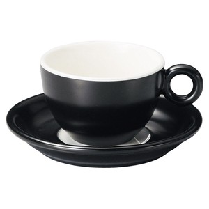 Cup & Saucer Set Porcelain black NEW Made in Japan