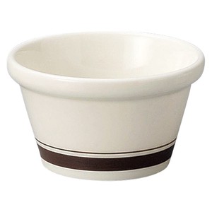 Side Dish Bowl Brown Porcelain 7.5cm Made in Japan
