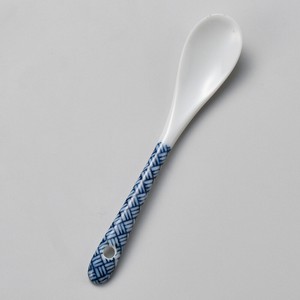 Spoon Porcelain Hemp Leaves Made in Japan