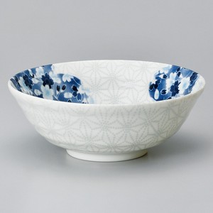 Donburi Bowl Porcelain Hemp Leaves Made in Japan