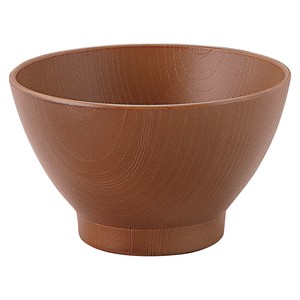 Donburi Bowl Brown Wooden Made in Japan