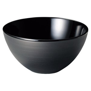 Donburi Bowl Porcelain black 19cm Made in Japan
